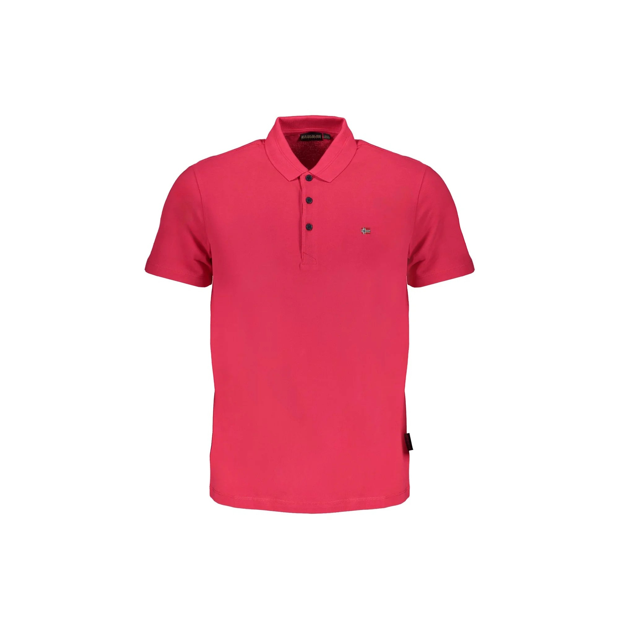 Napapijri Polo Maniche Corte Uomo Rosa Ricamo - foto prodotto